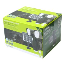 Luceco LED Solar Twin Wall Security Light With PIR