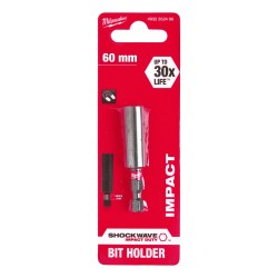 Milwaukee Shockwave Magnetic Bit Holder 1/4" x 60mm