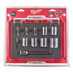 Milwaukee Socket Set Impact Duty 11 Piece 1/2"