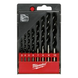 Milwaukee Wood Drill Bit Set Brad Point 8 Piece