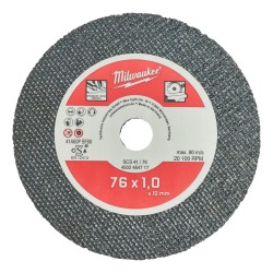 Milwaukee Pro+ Cutting Disk 76mm x 1mm Steel (5pack)