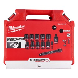 Milwaukee Shockwave 1/2" Socket Adaptor Set 13 Piece