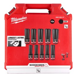 Milwaukee Shockwave Impact Deep Socket Set 1/2"