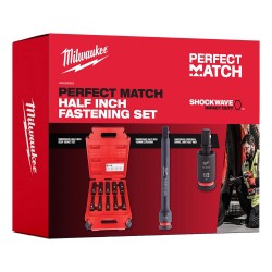 Milwaukee Socket Set Impact Duty 12 Piece 1/2"