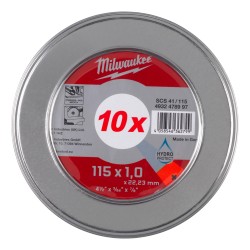 Milwaukee Pro+ Cutting Disk 115mm x 1mm Steel 10 pack