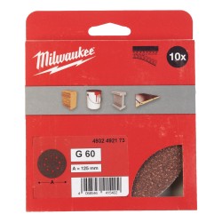 Milwaukee Orbital Sanding Discs 125mm 10 pack