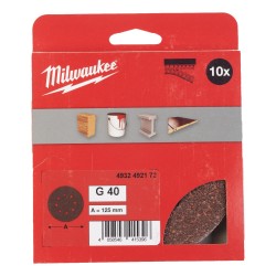 Milwaukee Orbital Sanding Discs 125mm 10 pack