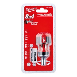 Milwaukee 8 in 1 Compact Racheting Multi-Bit Driver
