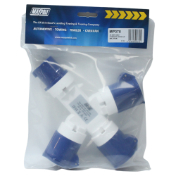 Maypole Site Plug Blue 230v 16 Amp 3 Way Splitter