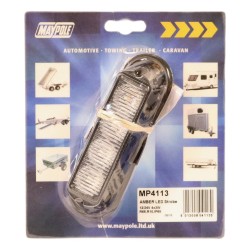 Maypole LED Strobe Marker Lamp Amber 12/24v 4x3w