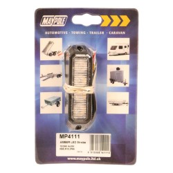 Maypole LED Strobe Marker Lamp Amber 12-24v 4x3w