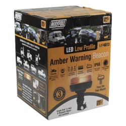 Maypole LED Amber Warning Beacon Low Profile 12v/24v