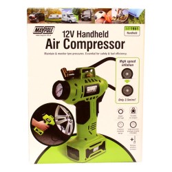 Maypole Handheld Air Compressor 12v LED Light