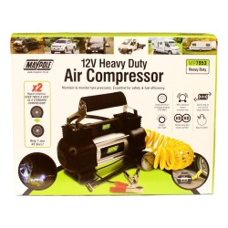 Maypole HD Air Compressor 12v With LED Light