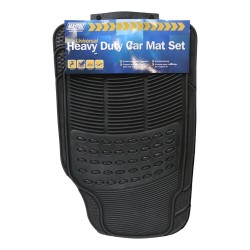 Maypole Car Mat Set Heavy Duty Universal Black