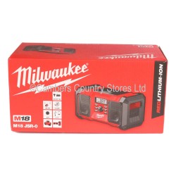 Milwaukee Jobsite AM/FM Radio Naked M18JSR-0