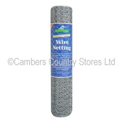 Galvanised Wire Netting 600 x 25 x 0.9mm x 25m