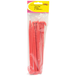 W4 Tent Pegs Plastic 8" 5 Pack