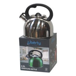 Stove Top Whistling Kettle 2.5 Litre Silver