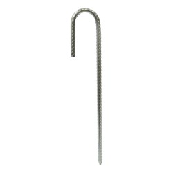 Tent Peg Heavy Duty Ribbed & Pointed 350mm