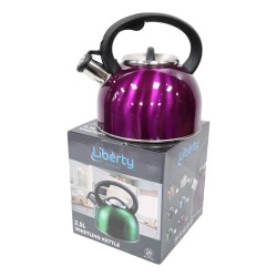 Stove Top Whistling Kettle 2.5 Litre Purple