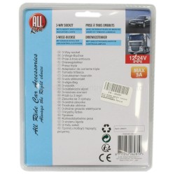 All Ride 12/24v 3 Way Socket With On/Off Switches