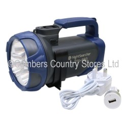 Nightsearcher Trio 550 Torch With Mains Charger