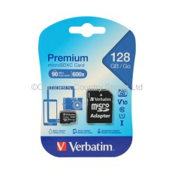 Verbatim Micro SDXC Card With Adapter 128GB