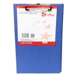 5 Star Office Clipboard Foldover Type Foolscap