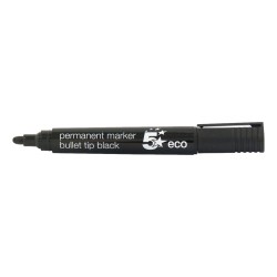 5 Star Office Eco Permanent Marker Pen Bullet Tip 10pk