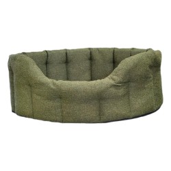 P&L Premium Oval Drop Front Bed Orkney Tweed