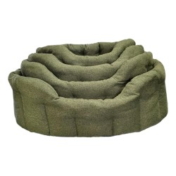 P&L Premium Oval Drop Front Bed Orkney Tweed