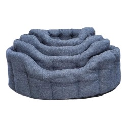 P&L Premium Oval Drop Front Bed Orkney Tweed