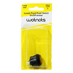 Wotnots On/Off Push Switch Splash Proof Amber
