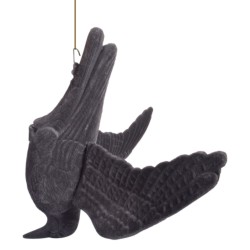 Portek Realistic Hanging Crow Bird Scarer