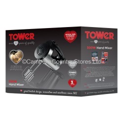 Tower Hand Mixer 300w Stainless Steel