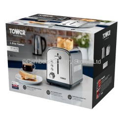 Tower Infinity Toaster Stainless Steel 2 Slice