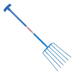 Red Gorilla Manure Fork 6 Prong T Handle