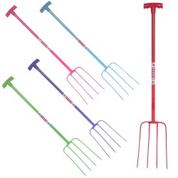 Red Gorilla Manure Fork 4 Prong T Handle