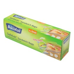Bacofoil Safeloc Sandwich Bags Small 25 Pack