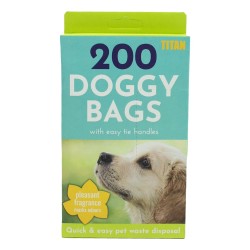 Tidyz Doggy Do Bags With Tie Handles 200 Pack