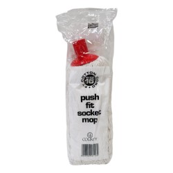 County Cotton Push Fit Socket Mop Head Size 16