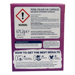 Persil 3 In 1 Washing Capsules Colour 38w