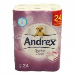 Andrex Toilet Rolls Gentle Clean White 24 Pack