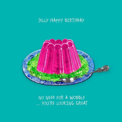 Sally Scaffardi Design Card Jelly Happy Birthday