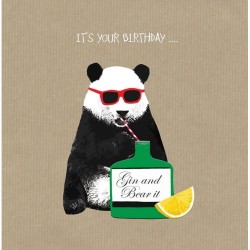 Sally Scaffardi Design Card Gin And Bear It