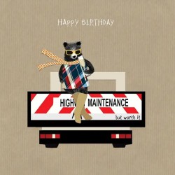 Sally Scaffardi Design Card High Maintainence