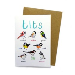 Sarah Edmonds Greeting Card Tits