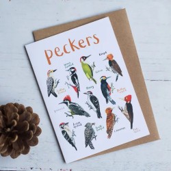 Sarah Edmonds Greeting Card Peckers