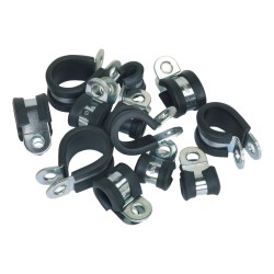 Sealey P Clip Rubber Lined Assortment 60 Pack